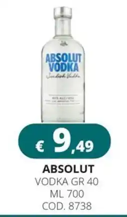 Altasfera Absolut Vodka offerta
