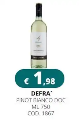 Altasfera Defra Pinot Bianco Doc offerta