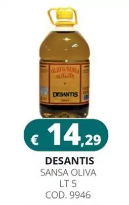 Altasfera Olio di sansa di oliva Desantis offerta