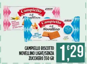 Euroesse Campiello biscotto novellino light/senza zucchero offerta