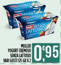 Euroesse Muller yogurt cremoso senza lattosio offerta