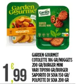 Euroesse Garden Gourmet Cotolette Nuggets Burger Mini offerta
