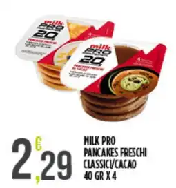 Euroesse Milk Pro Pancakes Freschi Classici/Cacao offerta