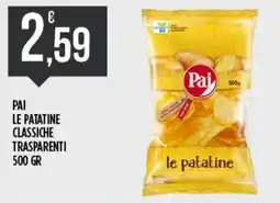 Euroesse Pai le patatine classiche trasparenti offerta