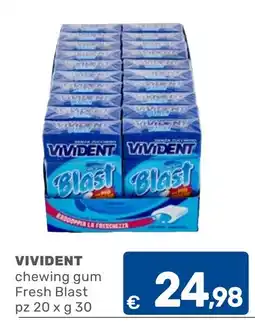 C+C Cash and Carry Vivident chewing gum Fresh Blast offerta