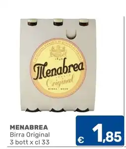 C+C Cash and Carry Menabrea Birra Original offerta