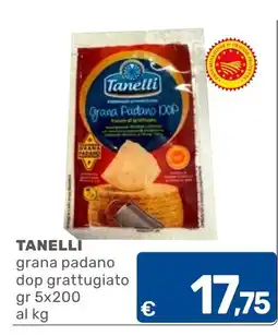 C+C Cash and Carry Tanelli grana padano dop grattugiato offerta