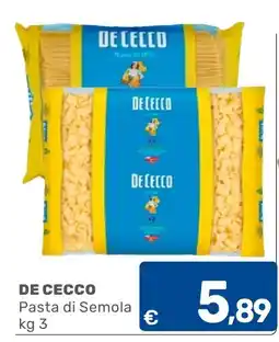 C+C Cash and Carry DE CECCO Pasta di Semola offerta
