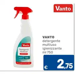 C+C Cash and Carry Vanto Detergente Multiuso igienizzante offerta