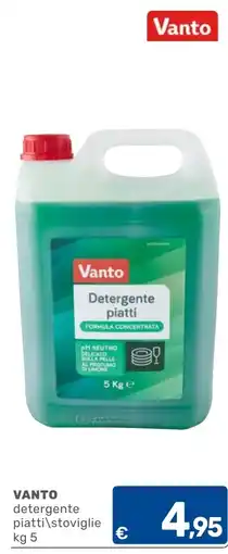 C+C Cash and Carry Vanto detergente piatti/stoviglie offerta