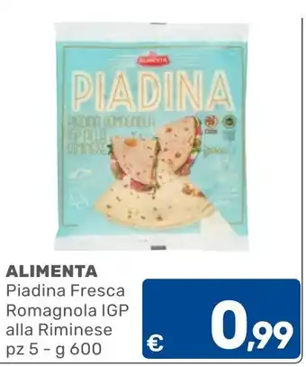 Piadina Fresca Romagnola IGP alla Riminese