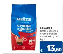C+C Cash and Carry Lavazza Caffè Espresso Crema e Gusto classico in grani offerta