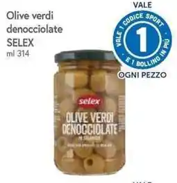 Galassia Olive verdi denocciolate Selex offerta