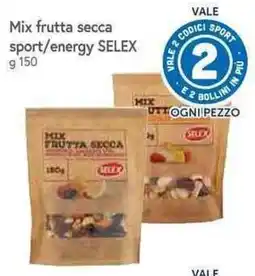 Galassia Mix frutta secca sport/energy SELEX offerta