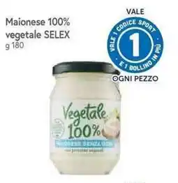 Galassia Maionese vegetale SELEX offerta