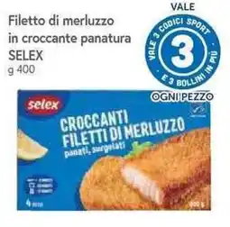Galassia Croccanti filetti di merluzzo panati surgelati Selex offerta