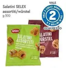 Galassia Salatini SELEX assortiti/würstel offerta