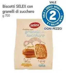 Galassia Biscotti SELEX con granelli di zucchero offerta