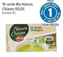 Galassia Tè verde Bio Natura Chiama SELEX offerta