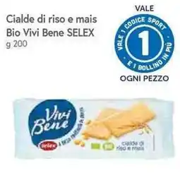 Galassia Cialde di riso e mais Bio Vivibene SELEX offerta
