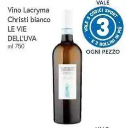 Galassia Vino Lacryma Christi bianco LE VIE DELL'UVA offerta