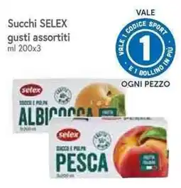 Galassia Succhi SELEX gusti assortiti offerta