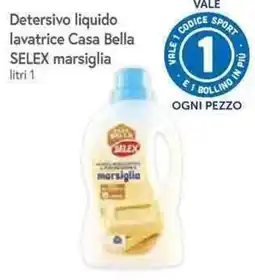 Galassia Detersivo liquido lavatrice Casa Bella SELEX marsiglia offerta