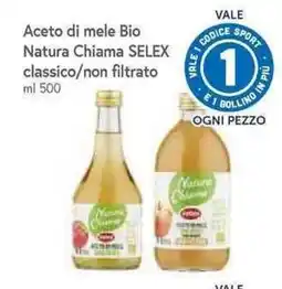 Galassia Aceto di mele Bio Natura Chiama SELEX offerta