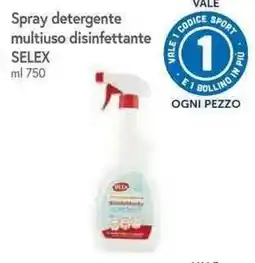 Galassia Spray detergente multiuso disinfettante Selex offerta