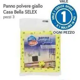 Galassia Panno polvere giallo Casa Bella SELEX offerta