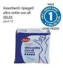 Galassia Assorbenti ripiegati ultra notte con ali SELEX offerta