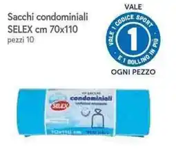 Galassia Sacchi condominiali SELEX offerta
