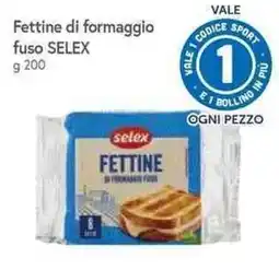 Galassia Fettine di formaggio fuso SELEX offerta