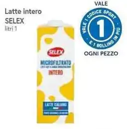 Galassia Latte intero SELEX offerta