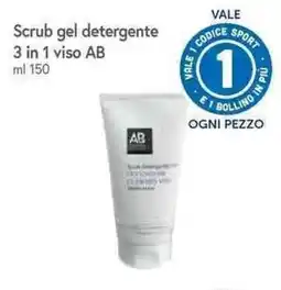Galassia Scrub gel detergente 3 in 1 viso AB offerta