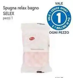 Galassia Spugna relax bagno SELEX offerta