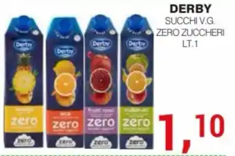 Derby succhi v.g. zero zuccheri