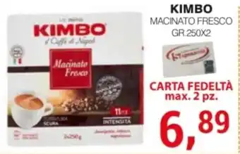 Supermercati Spesa Mia Kimbo Macinato Fresco offerta