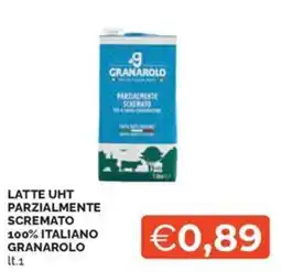 Maxisconto Latte UHT parzialmente scremato 100% italiano Granarolo offerta