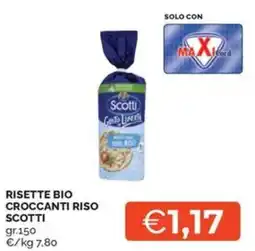 Maxisconto Risette bio croccanti riso Scotti offerta
