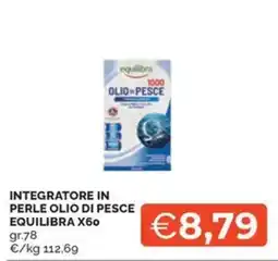 Maxisconto Integratore in perle olio di pesce Equilibra X60 offerta