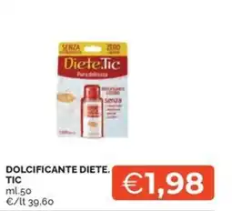 Maxisconto Dolcificante Diete. Tic offerta