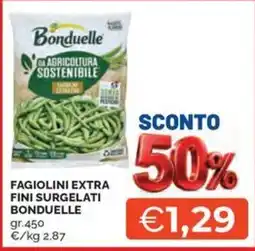 Maxisconto Fagiolini extra fini surgelati Bonduelle offerta