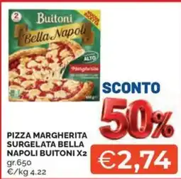Maxisconto Pizza margherita surgelata bella napoli buitoni offerta