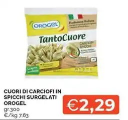 Maxisconto Cuori di carciofi in spicchi surgelati Orogel offerta