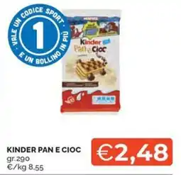 Maxisconto Kinder Pan e Cioc offerta