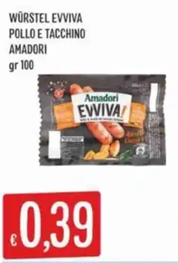 IperSisa Würstel Evviva pollo e tacchino Amadori offerta