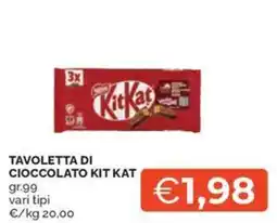 Maxisconto Tavoletta di cioccolato Kit Kat offerta