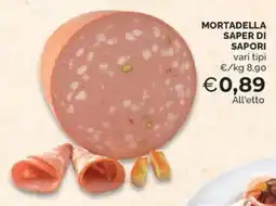 Maxisconto Mortadella Saper di Sapori offerta