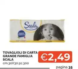 Maxisconto Tovaglioli di carta grande famiglia Scala offerta
